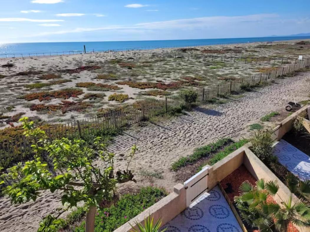 Villa Face A La Mer Sur Le Sable 8 Clim A L'Etage Le Barcares Ngoại thất bức ảnh
